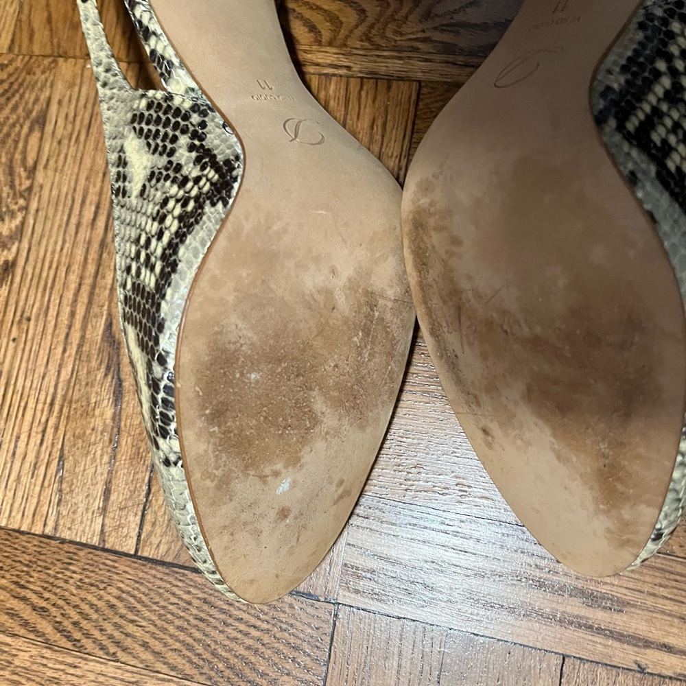 Delman Python Heels Size 11 - image 2